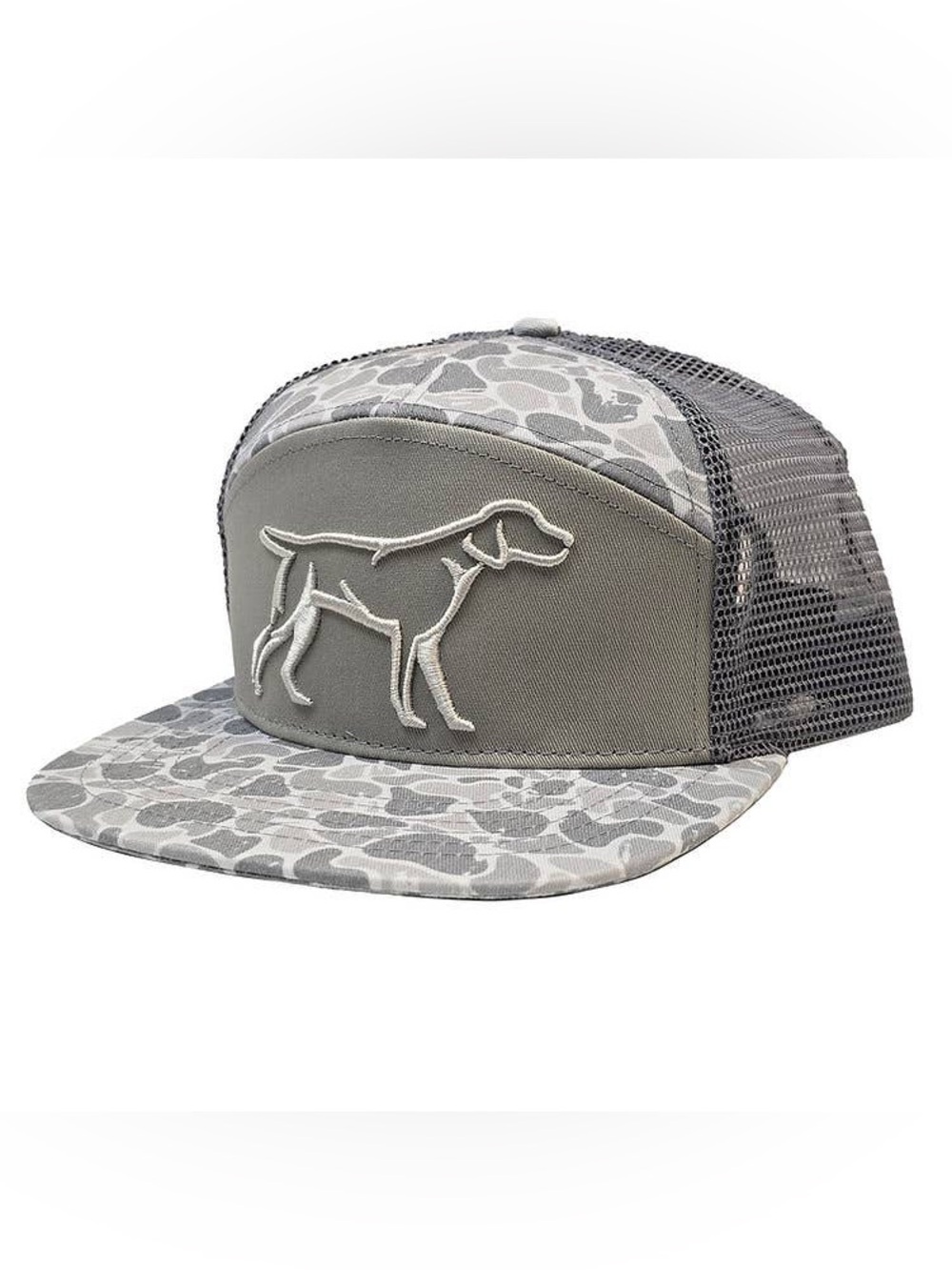 Fieldstone Grey Backwoods Camo 7 Panel Hat